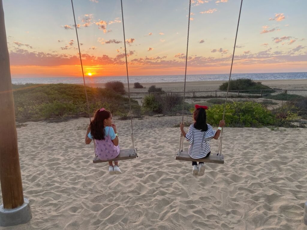 Federico Jauregui's family enjoying sunset time in Los Cabos